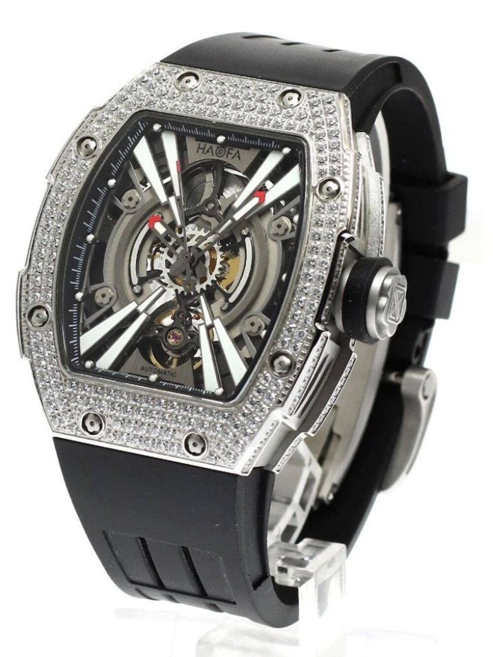 HAOFA mechanical 1907L Diamond Bezel skeleton Dial Automatic Men's Watch_918831 - Picture 2 of 6